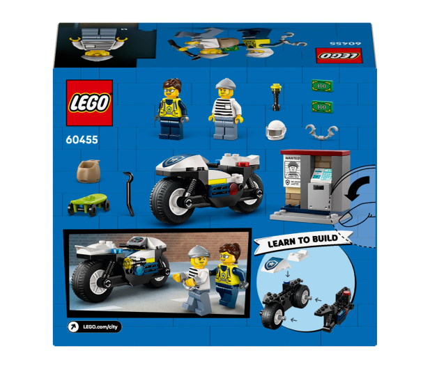 LEGO City 60455 Pościg na motocyklu policyjnym - 1331640 - zdjęcie 9